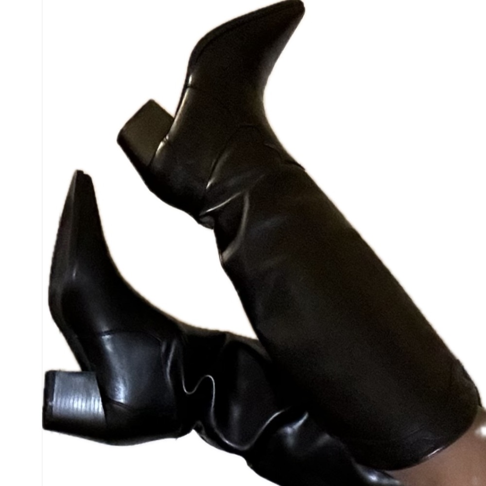 Tall Black Cowboy Boots